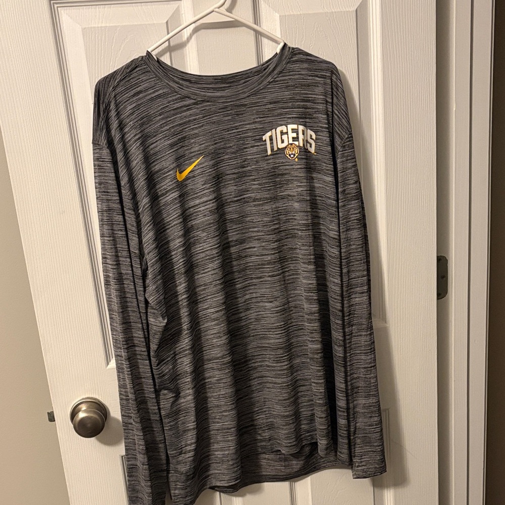 Nike Gray Long Sleeve with Gold Accents